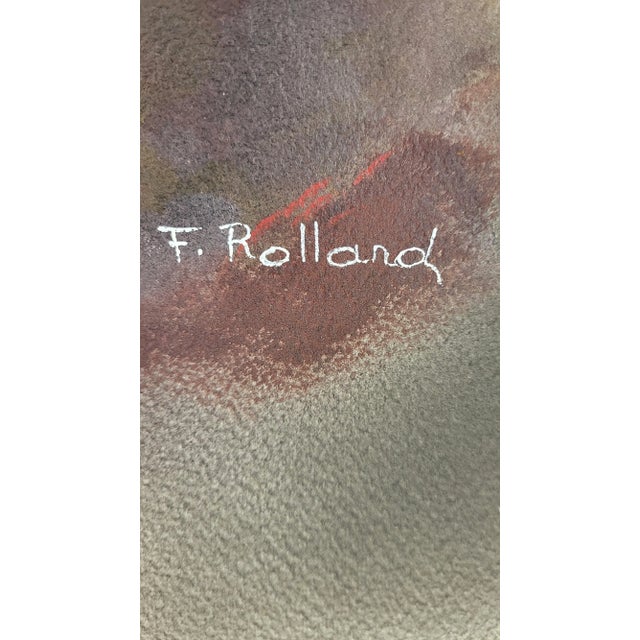 Fernand Rolland, Abstract Composition, 1980s, Mixed Media on Paper For Sale - Image 5 of 9