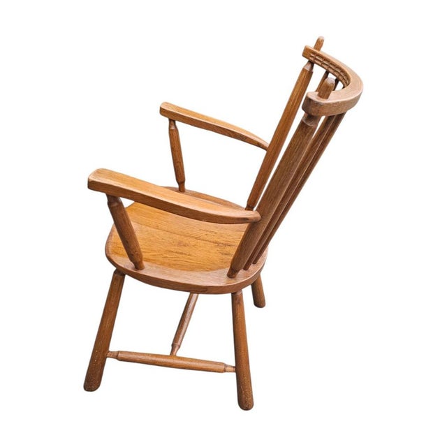 Dutch Oak Dining Armchairs from De Ster Geldermalsen, Netherlands, 1960s, Set of 2 For Sale - Image 5 of 18