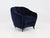 Mod. Shell Chairs in Deep Blue Velvet by Gio Ponti for Case E Giardini, Italy, 1950, Set of 2 For Sale - Image 8 of 16