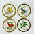 1980s Vintage Chippendale Hollywood Regency Crystal Coasters With Birds - Set of 4 For Sale - Image 4 of 11