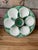 1920s Antique French Longchamp Majolica Green and White Oyster Plate For Sale - Image 12 of 13