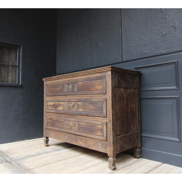 Antique Provincial Louis XVI Chest of Drawers For Sale - Image 4 of 18