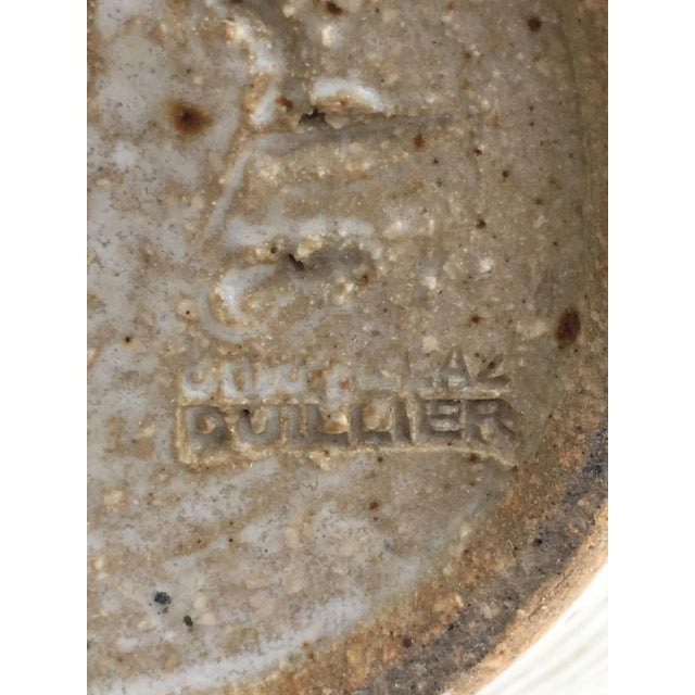 Edouard Chapallaz, Small Sandstone Single-Flower Vase, Signed by Swiss Artist Ed For Sale - Image 12 of 13