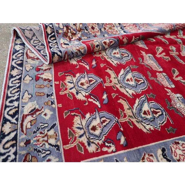 Galerie Shabab Collection Mid-20th Century Persian Kashan Carpet For Sale - Image 10 of 10
