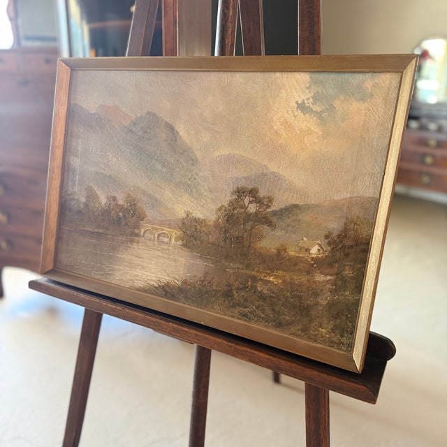 Early 1900s Oil on Canvas Painting of Scottish Loch by Frances E. Jamieson For Sale - Image 15 of 16