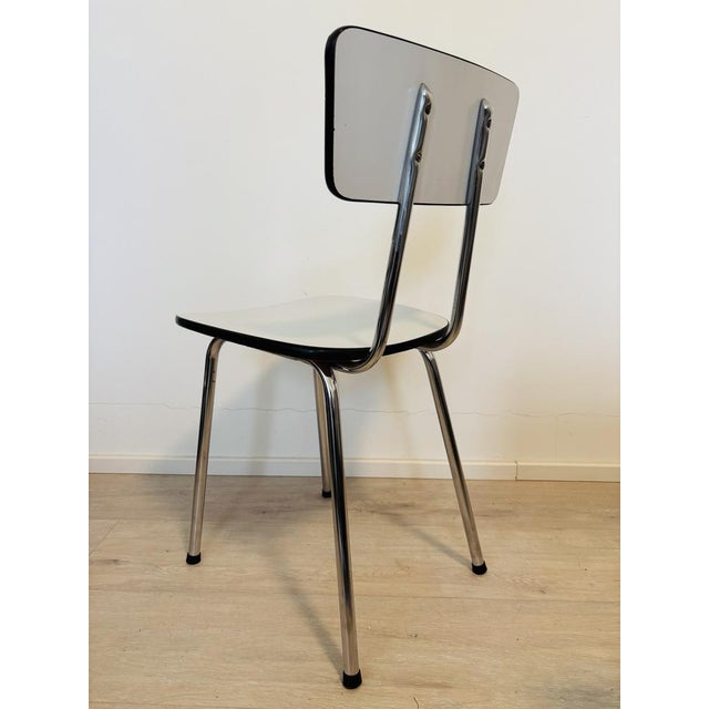 Ivory Vintage Formica Chair, Czechoslovakia, 1970s For Sale - Image 8 of 10