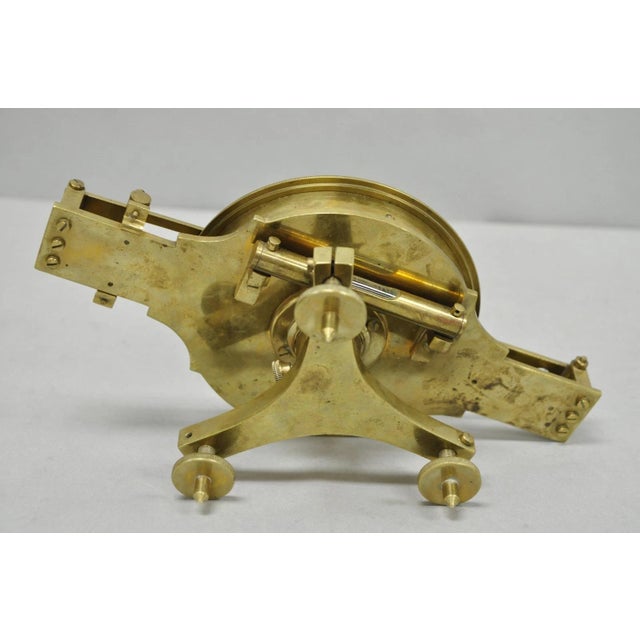 Vintage Victorian Ash & Son Makers Brass Maritime Ship Compass Birmingham Cover For Sale - Image 17 of 18