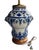 Blue French 18th Century Faience Blue & White Apothecary Jar Now Mounted as a Lamp For Sale - Image 8 of 11