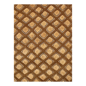 Vintage African Tribal Kuba Kasai Velvet Raffia Textile 24" by 20.5"