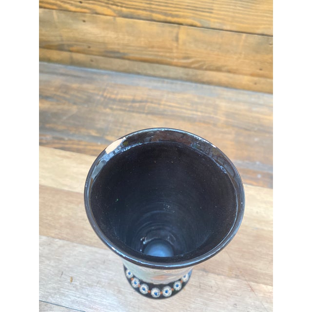 Vase in Glazed and Enameled Terracotta with Chrutmuster from Thun, Switzerland, 1890s For Sale - Image 10 of 18