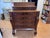 American Late Classical Flame Mahogany Chest of Drawers With Glove Boxes, Circa 1840 For Sale - Image 12 of 12