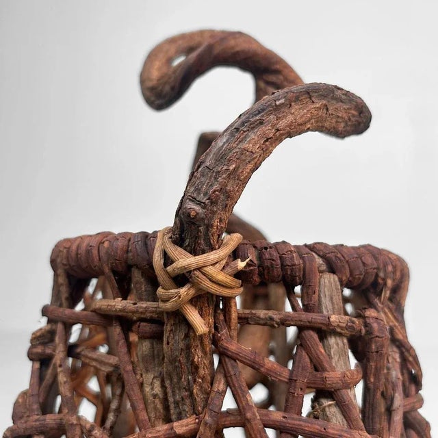 Japanese Organic Hanakago Ikebana Basket, 1960s For Sale - Image 6 of 15