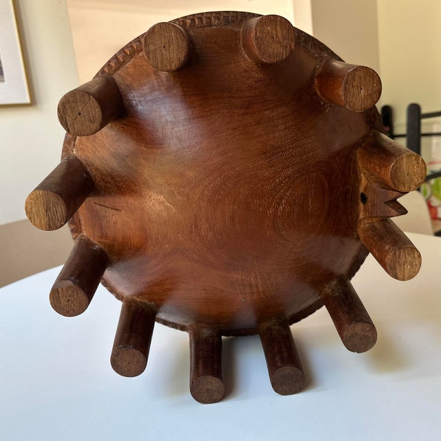 Vintage Hand Carved Kava Bowl 12 Legs From the South Pacific For Sale - Image 10 of 11