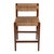 Spritely Home Accent Furniture Valencia 25 in. Seat Height Woven Counter Stool with Back, Banana Leaf For Sale - Image 4 of 9