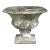 Cast Stone Campana Garden Urn With Moss Patina — Mid Century For Sale