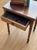 1940s 1850s American Primitive Honey Wood Accent Table With Sheraton Legs For Sale - Image 5 of 8