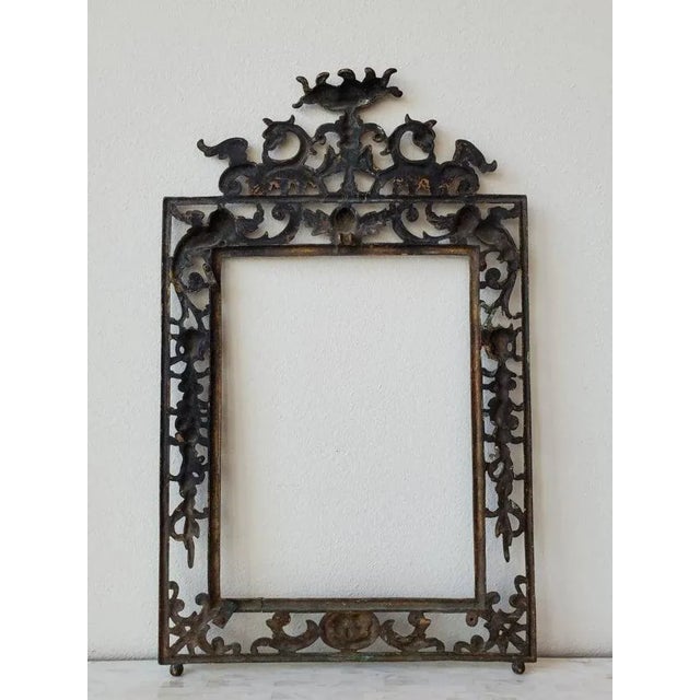 19th Century Spanish Gilt Bronze Picture Frame For Sale - Image 10 of 11