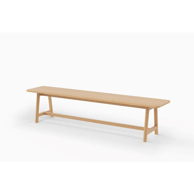 Minimalist Bench in Oak by Depping & Jørgensen For Sale - Image 12 of 12