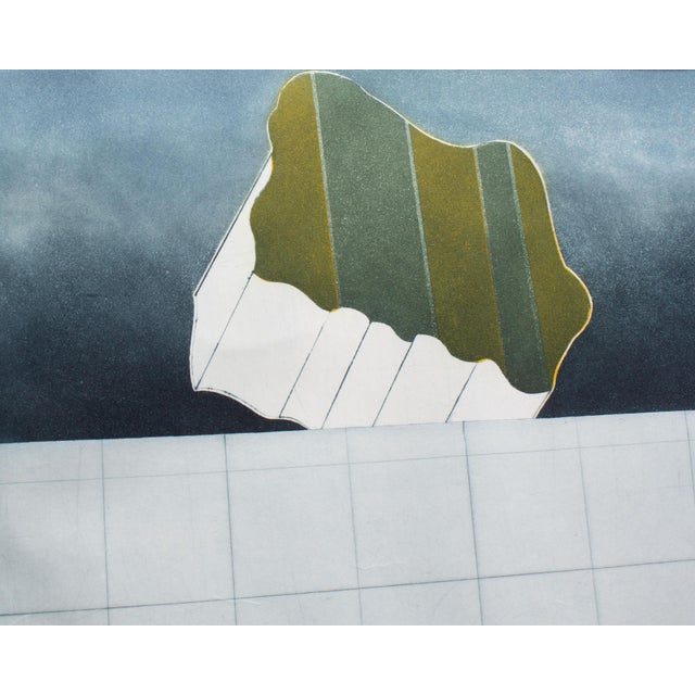 Abstract Artist’s Proof Mezzotint and Color Etching by Wolfgang Gafgen For Sale - Image 3 of 8