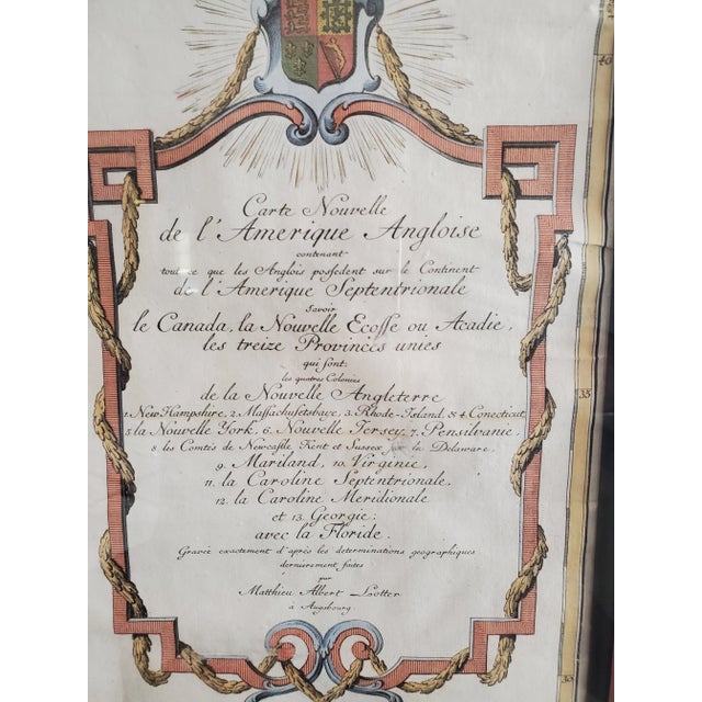 American 1760 Map of North America, Framed For Sale - Image 3 of 4