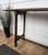 Antique Rustic Minimal Italian Wooden Carved Trestle Console Table, 1890s For Sale - Image 9 of 10