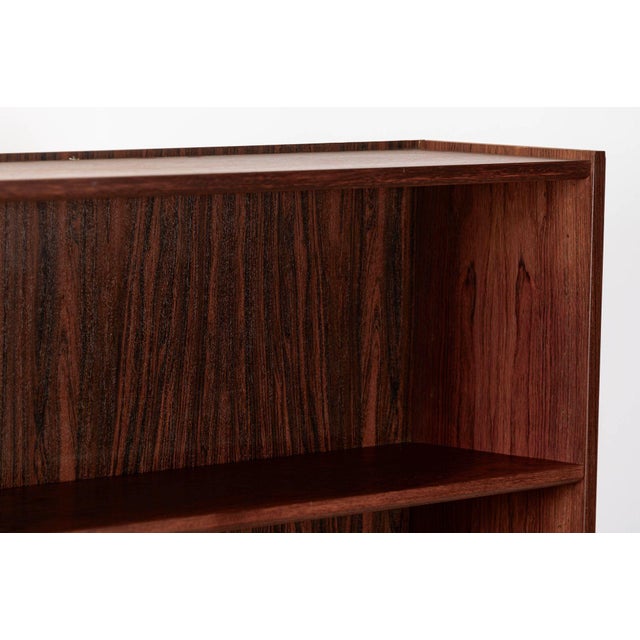 Pair of Mid Century Scandinavian Modern Tall Rosewood Bookcases For Sale - Image 17 of 18