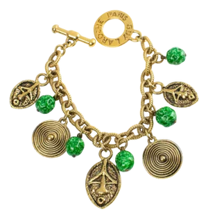 Guy Laroche Tribal Inspired Link Bracelet with Ceramic Charms