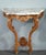 White Louis XV-Style Console Tables with Marble Tops, Set of 2 For Sale - Image 8 of 18