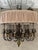 Vintage Fine European Gilt Silver Iron & Wood Double-Shaded Chandelier For Sale - Image 13 of 18