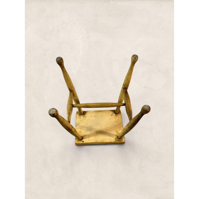 Late 19th Century English Sycamore Dairy Stool, Circa 1860 For Sale - Image 9 of 9