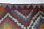 Vintage Anatolian Cicim Kilim With Diamond Motifs – Handwoven Tribal Flatweave -6' 4'' X 8' 4'' For Sale In Tampa - Image 6 of 13