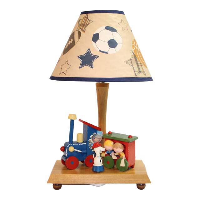 1970s Train Lamp With Music Box and Nightlight | Nursery Originals Inc. For Sale