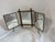 Antique Aesthetic Movement Faux Bamboo Trifold Mirror, Japanned Panels, For Sale - Image 4 of 16