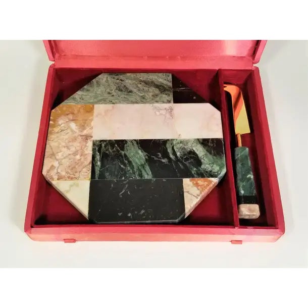 Marble Cheeseboard Set 1970s Mid Century For Sale In New York - Image 6 of 8