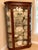 Vintage Pulaski Furniture curved-glass curio display cabinet with a rich cherry or mahogany-tone finish. Beautiful vintage...