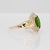 1.1Ct Chrome Diopside Ring With Natural Diamonds Accents: Solid 10k Gold, 10x8mm For Sale In Columbus - Image 6 of 8