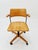 Brown Bauhaus Swivel Office Armchair in Wood from Stollgiroflex 1960s For Sale - Image 8 of 11