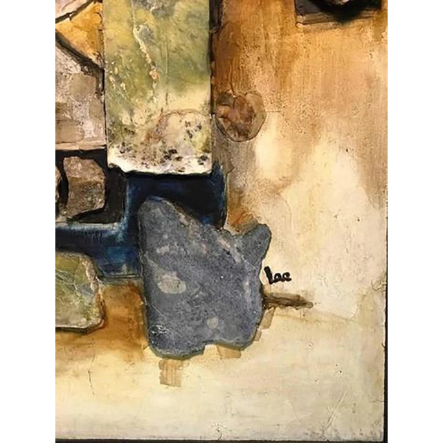 1970s Richard Lee Modern Assorted Natural Stone and Paint Wall Sculpture For Sale In Philadelphia - Image 6 of 9