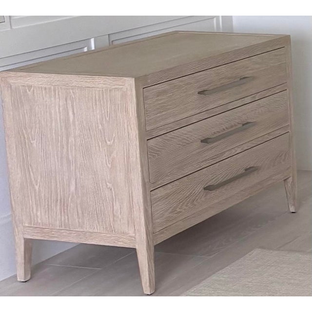 Restoration Hardware Restoration Hardware French Contemporary Closed Nightstands – Pair For Sale - Image 4 of 5