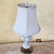 Vintage Italian Capodimonte Style Porcelain Table Lamp With Scrollwork & Bronze-Tone Base For Sale - Image 16 of 18
