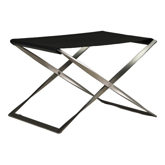 Folding Stool PK91 by Poul Kjærholm for Fritz Hansen, Denmark, 1960s For Sale