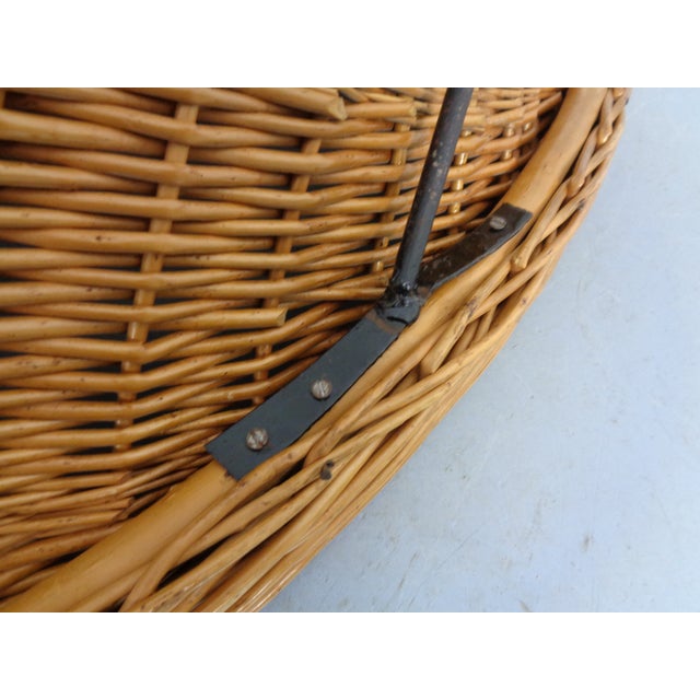 Mid-Century Modern Dutch Wicker Chair by Teun Velthuizen for Urotan, 1950s For Sale - Image 15 of 17