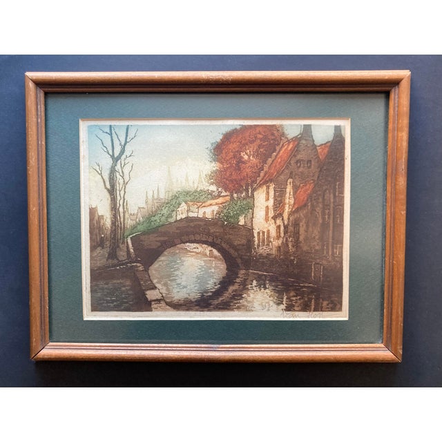 Vintage Landscape Prints of Brugge Belgium by Van Host - A Pair For Sale - Image 11 of 15