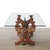 Arts and Crafts Sicilian Polychromed Wood & Iron Glass Top Oxcart Cocktail Table For Sale - Image 13 of 18