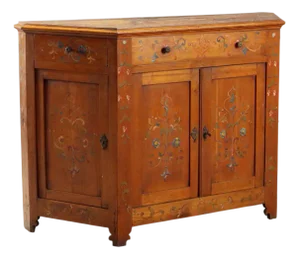 Antique Cherrywood Cupboard with Drawers, Italy, 19th Century
