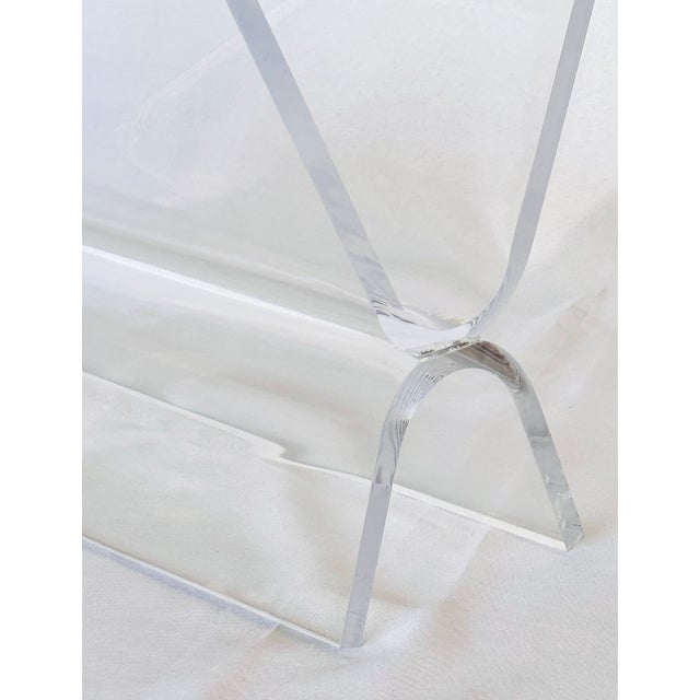 Mid 20th Century Lucite Magazine Holder For Sale - Image 14 of 15