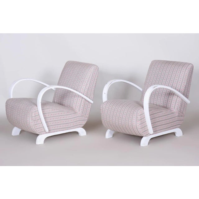 Set of Art Deco Armchairs in Beech, 1930s For Sale - Image 11 of 11