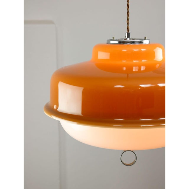 Space Age Brown Pendant from Guzzini, 1970s For Sale - Image 11 of 18