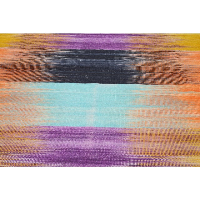 Shabby Chic Vintage Mazandaran Natural Color Hand Made Organic Wool Tribal Kilim,8'2"x9'9" For Sale - Image 3 of 6