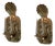 Large Mid-Century Modern Swedish Brass Sconces, Set of 2 For Sale